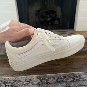 Vans white sneakers